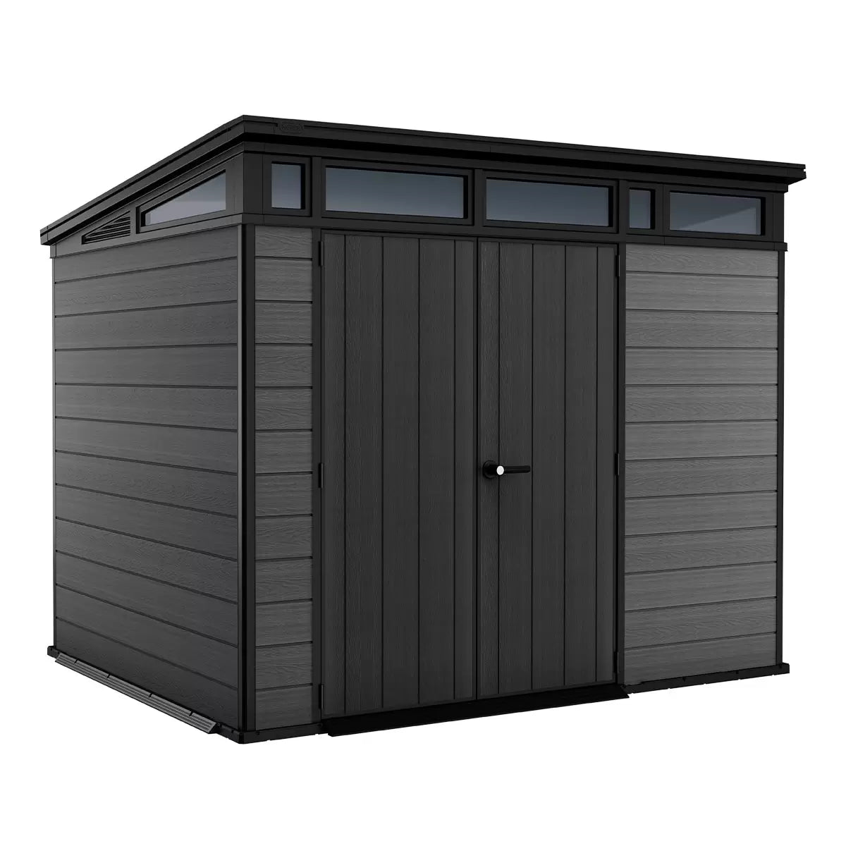 Keter Cortina 9 x 7 ft Plastic Shed – Garden Storage Shed, Grey