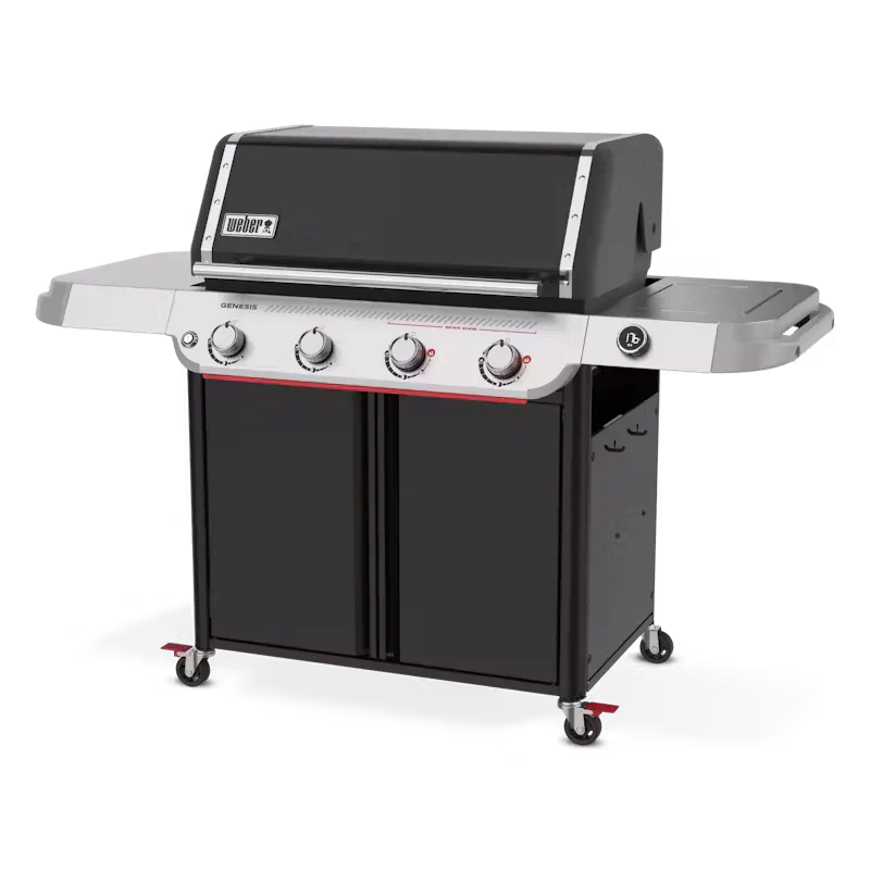 Weber Genesis E-425W 4 Burner Propane Gas Barbecue Grill with Side Burner