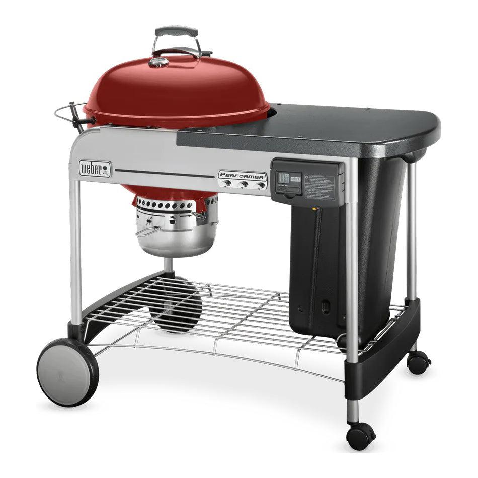 Weber Performer Deluxe 22" Charcoal BBQ – Kettle with Work Table