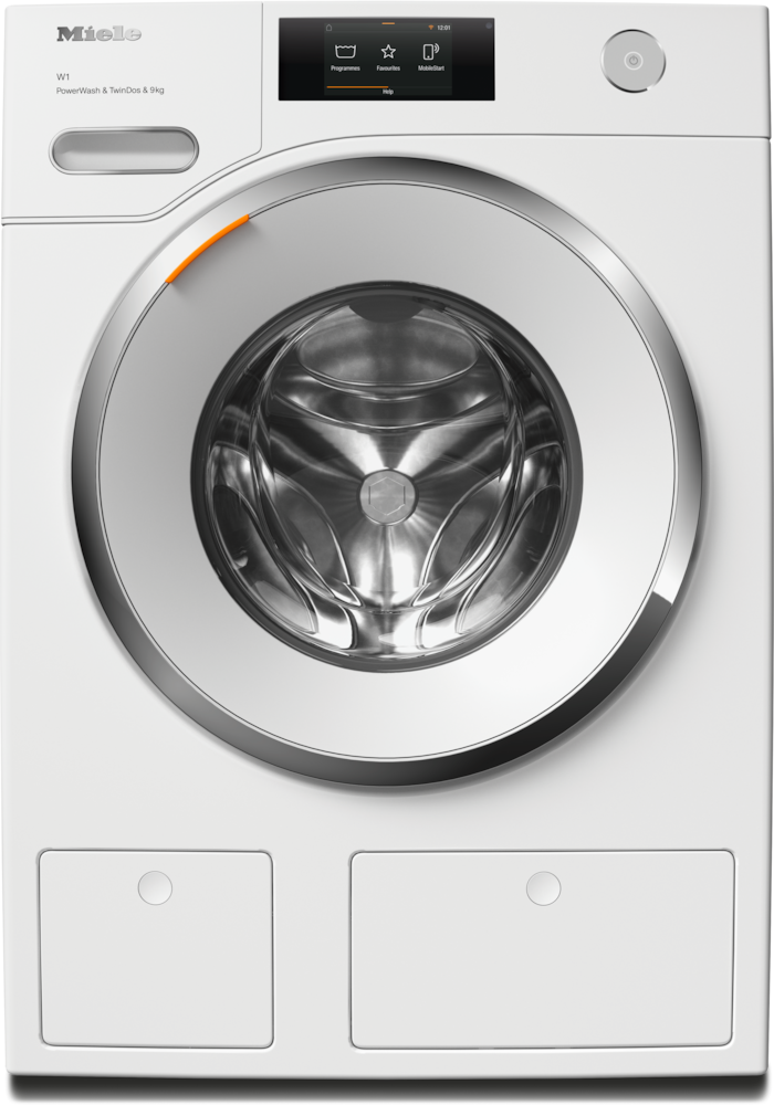 Smart 9kg Front-Load Washing Machine with 1600 rpm, Auto Detergent Dosing, Steam and WiFi in White