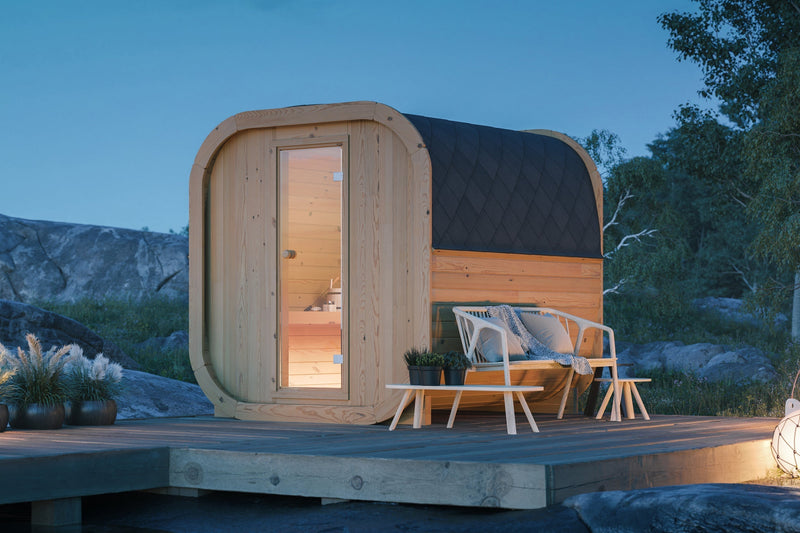 Authentic Premium Nordic Spruce Barrel Sauna For Ultimate Garden Wellness