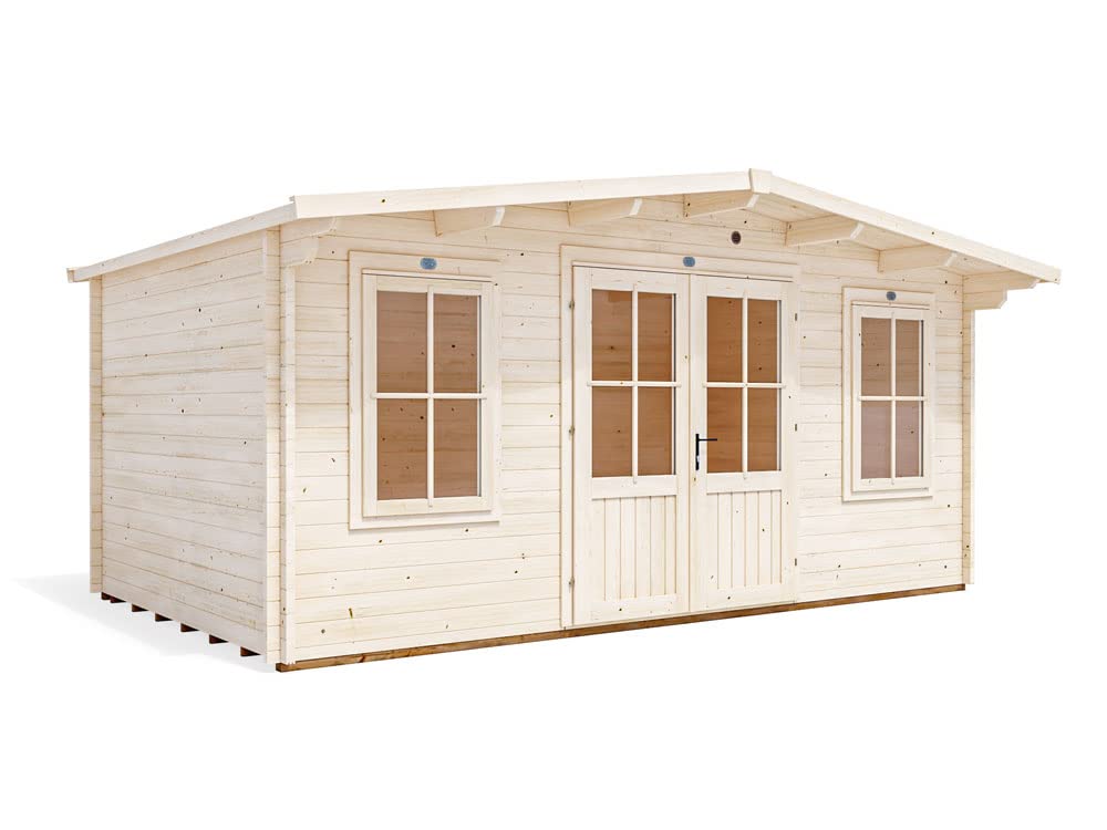 Dunster House Severn Log Cabin 5 x 3 m (16'4" x 13'1") – Garden Office, Man Cave & Summer House