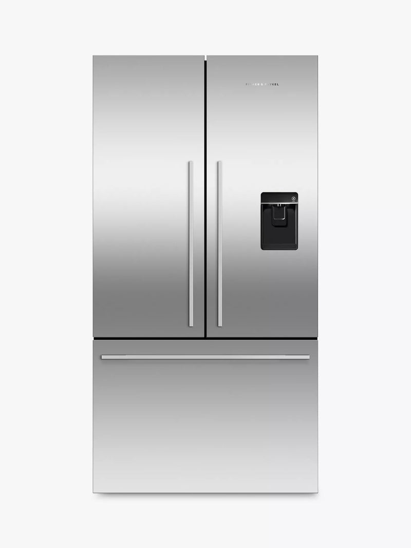 Hisense 569L French Door Freestanding Fridge Freezer in Stainless Steel with Frost Free Technology and E Energy Rating