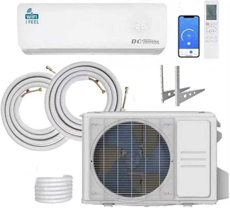 12000 BTU Split Air Conditioner with Heat Pump – Wall Mounted Mini Split AC, Wi-Fi, 3.5 kW, A++, 240V