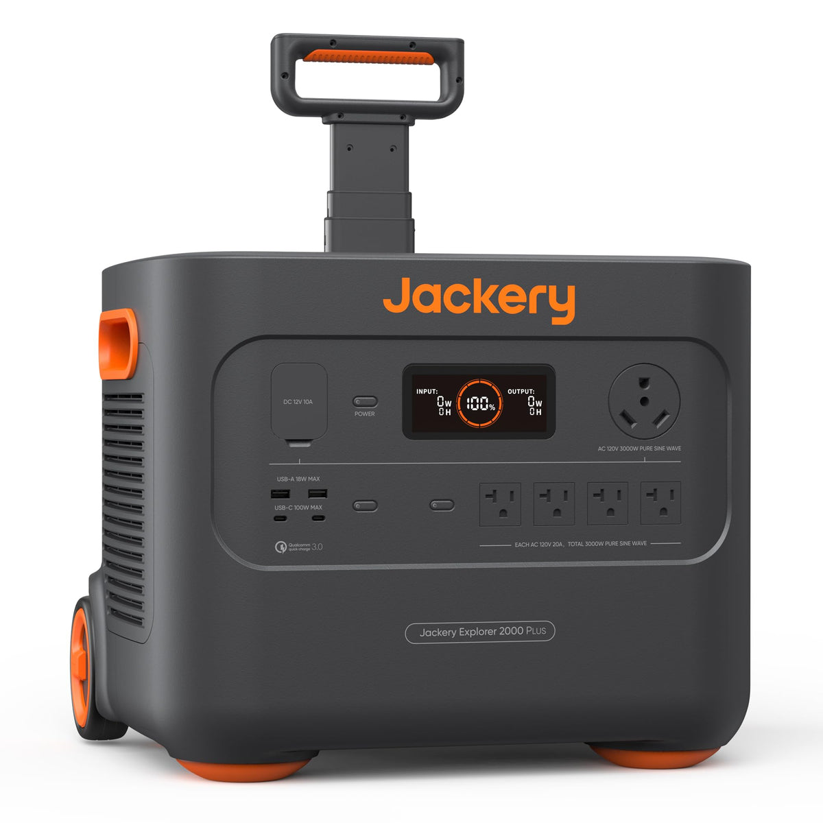 Jackery Explorer 2000 Plus Portable Power Station - 2042Wh Capacity & 3000W AC Output