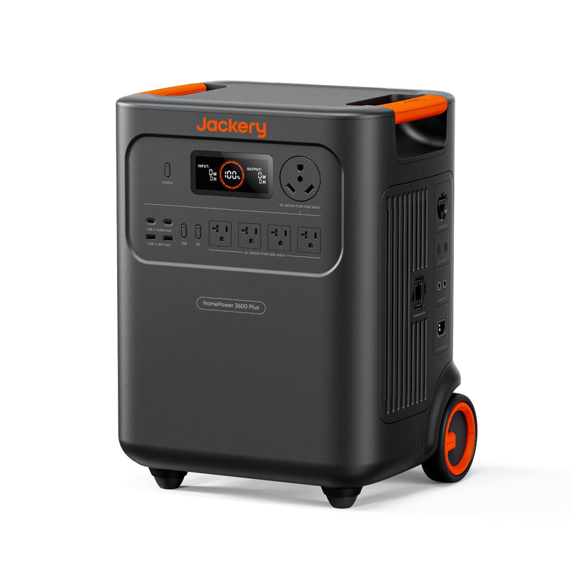 HomePower 3600 Plus High-Capacity Portable Power Station with 3600W AC Output and 3584Wh LFP Solar Generator