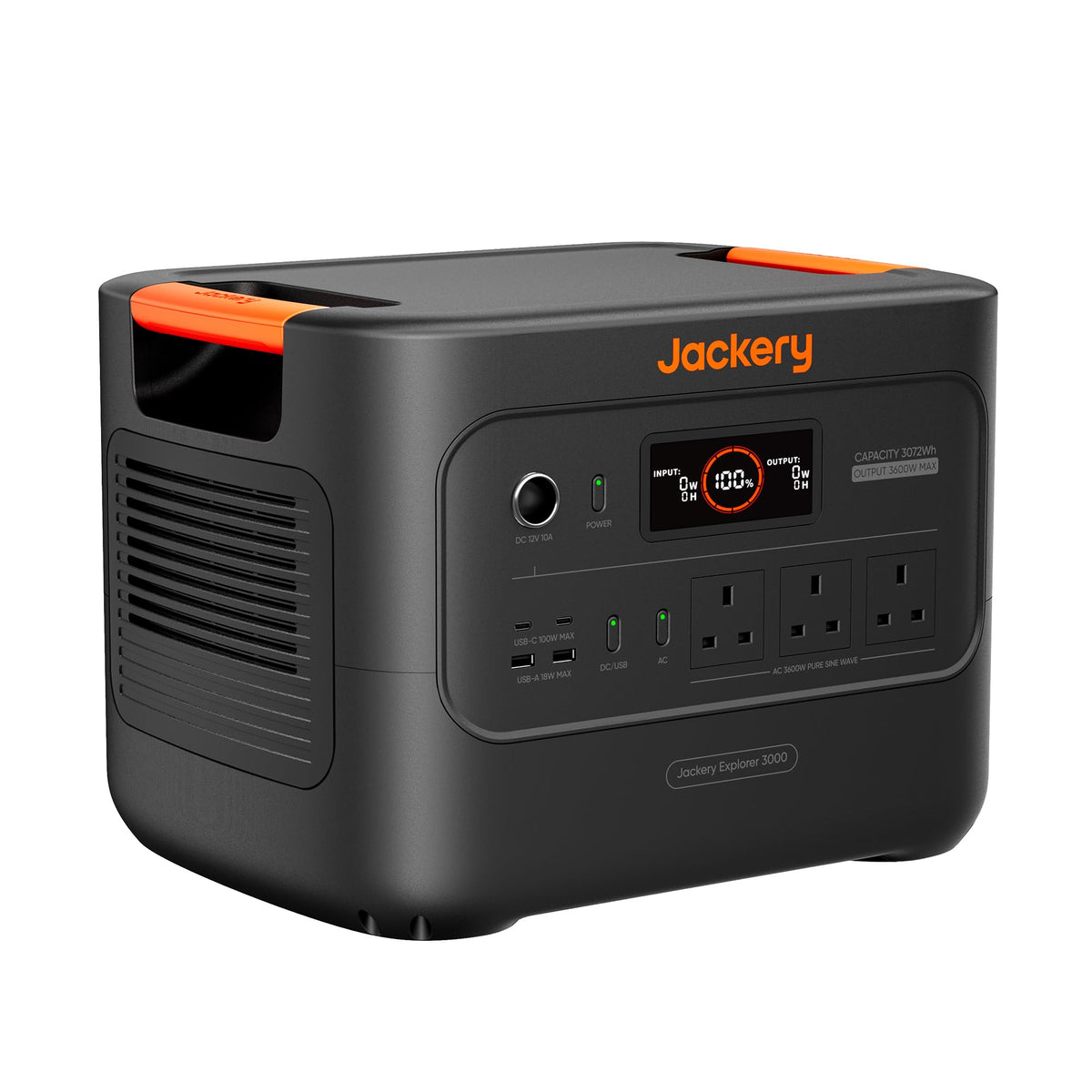 Jackery Explorer 3000 v2 Portable Power Station, 3072Wh High-Capacity Camping Power Pack and Solar Generator