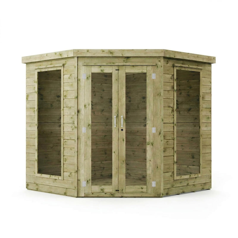Waltons Wooden Corner Summerhouse – Shiplap Tongue & Groove Garden Room, 7 / 8 / 9 ft