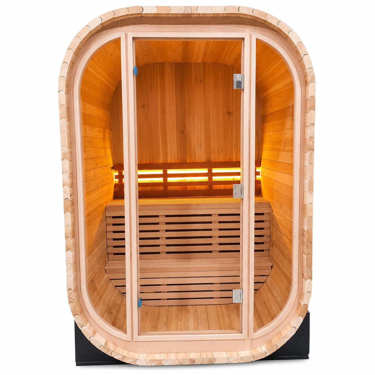 Duthss Outdoor Sauna, 2 Person – Traditional Electric Sauna with 4.5 kW Harvia Heater, 135 x 139 x 200 cm, 240V