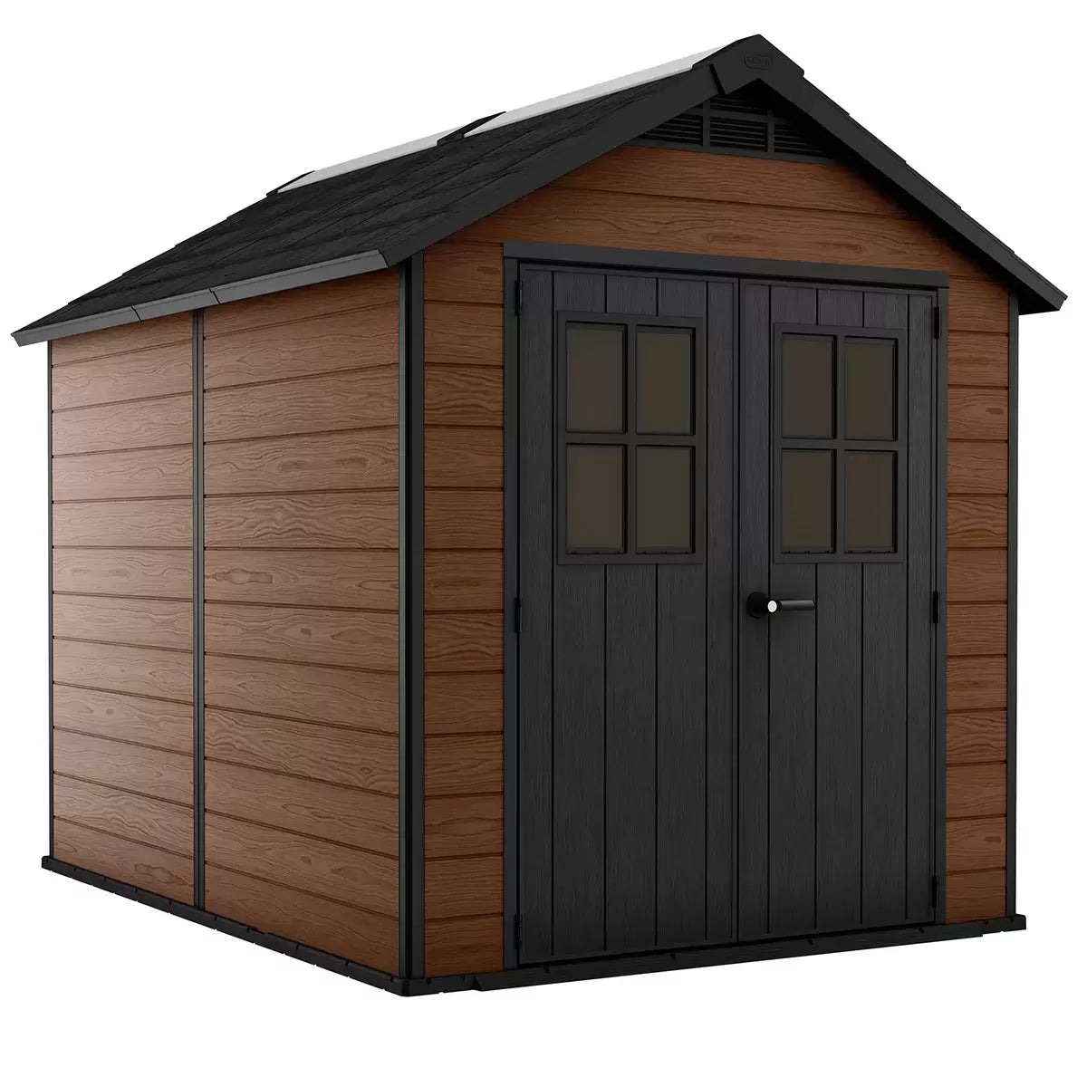 Keter Newton 7 x 9 ft Plastic Shed – Double Door Apex Garden Shed