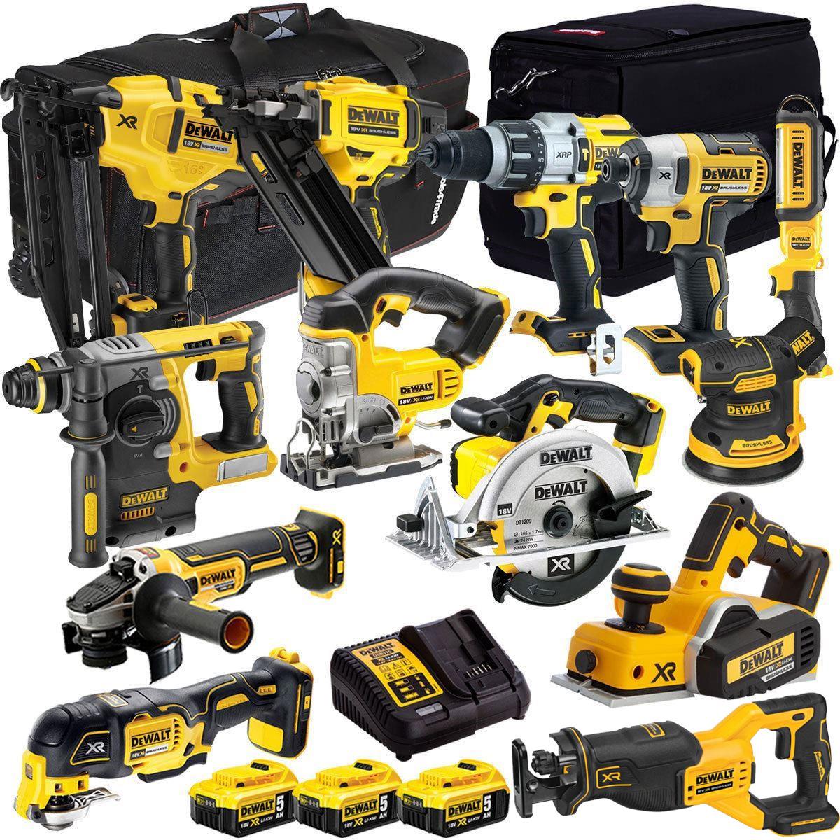 Makita 18V 13 Piece Cordless Power Tool Kit with 3 x 5.0Ah Batteries and Charger
