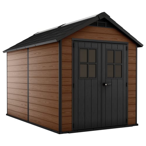 Keter Newton 7 x 11ft Double Door Outdoor Apex Plastic Garden Storage Shed