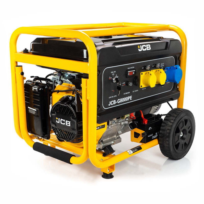 7.9kW Petrol Site Generator - 115V/230V 457cc G8000PE
