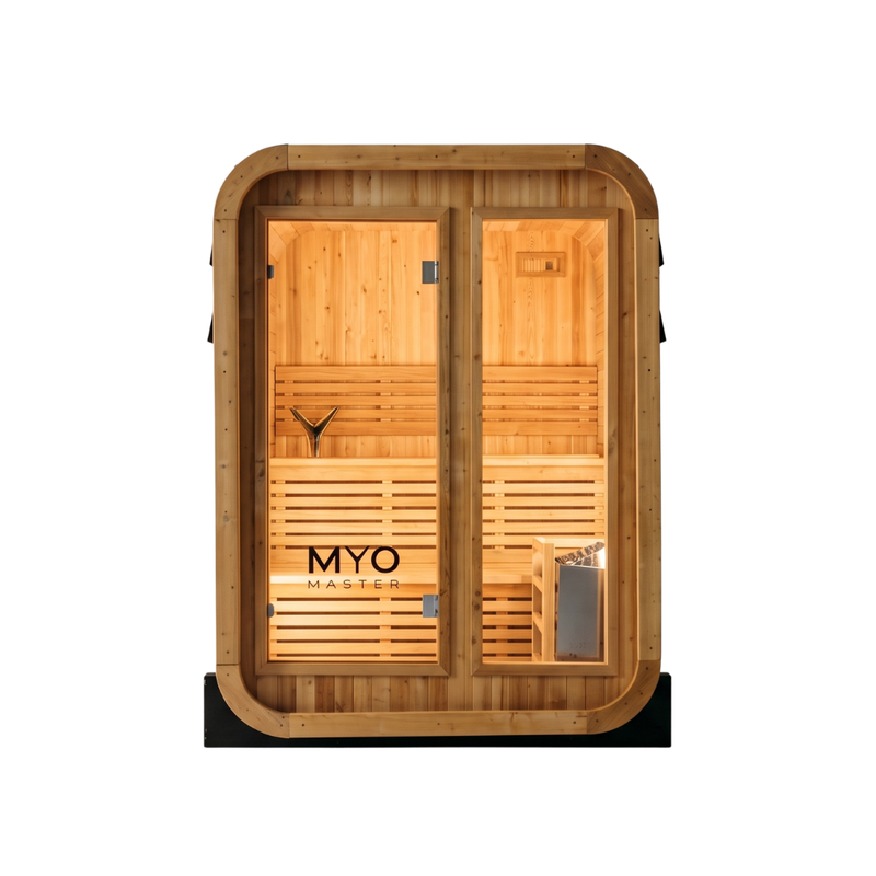 Premium Grade Natural Timber Home Sauna With Built-in 6kW Heater
