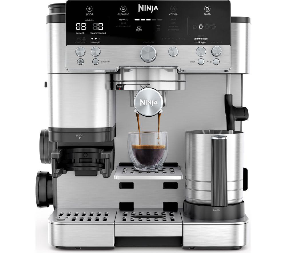 Premium Silver Finish Ninja Luxe Café Coffee Machine