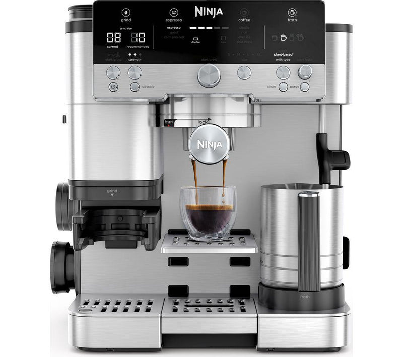 Premium Silver Finish Ninja Luxe Café Coffee Machine