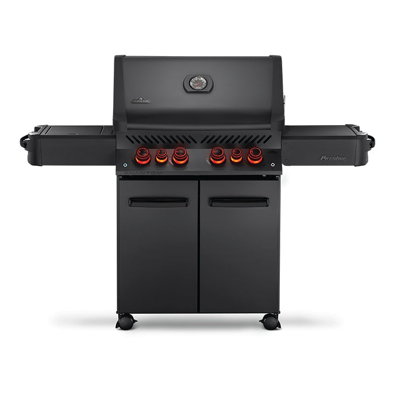 Napoleon Phantom Prestige 500 RSIB Gas BBQ – Infrared Rear & Side Burners, Matte Black