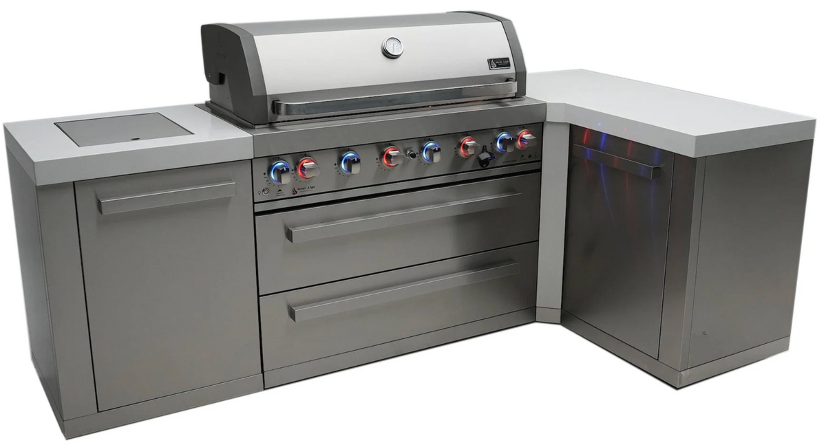 Mont Alpi 805 Deluxe Outdoor Kitchen Island with 90 Degree Corner MAi805-90C