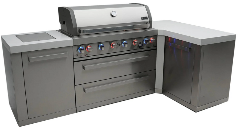 Mont Alpi 805 Deluxe Outdoor Kitchen Island with 90 Degree Corner MAi805-90C