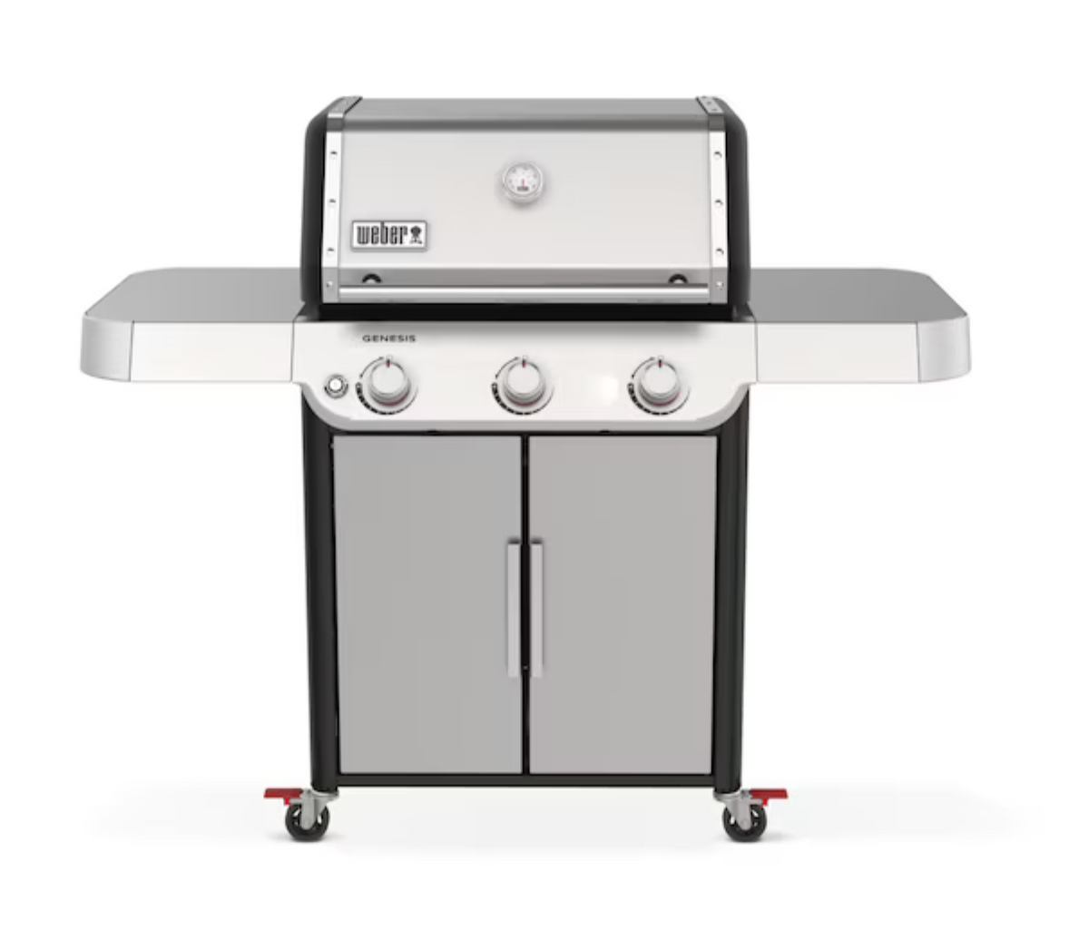 Weber Genesis S-315 Gas BBQ, 3-Burner Liquid Propane – Stainless Steel