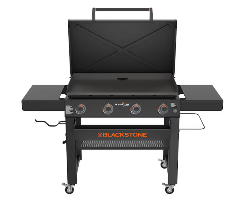 Blackstone 36-inch Culinary Omnivore Griddle with Hood and 4-Burner Liquid Propane Flat Top Grill