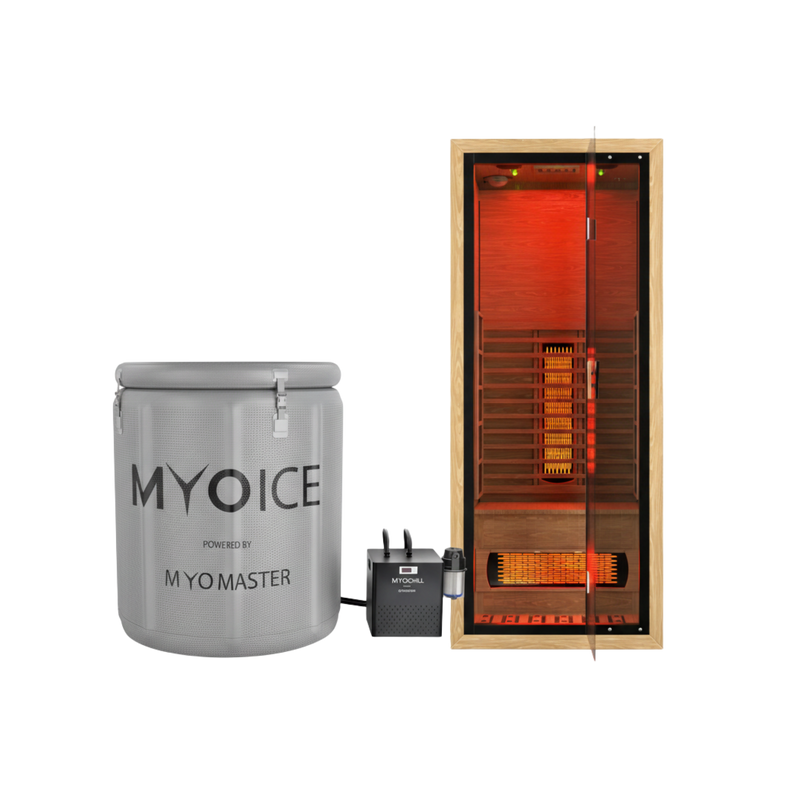 Premium Infrared Sauna, MyoIce Elite And MyoChill Complete Recovery Bundle