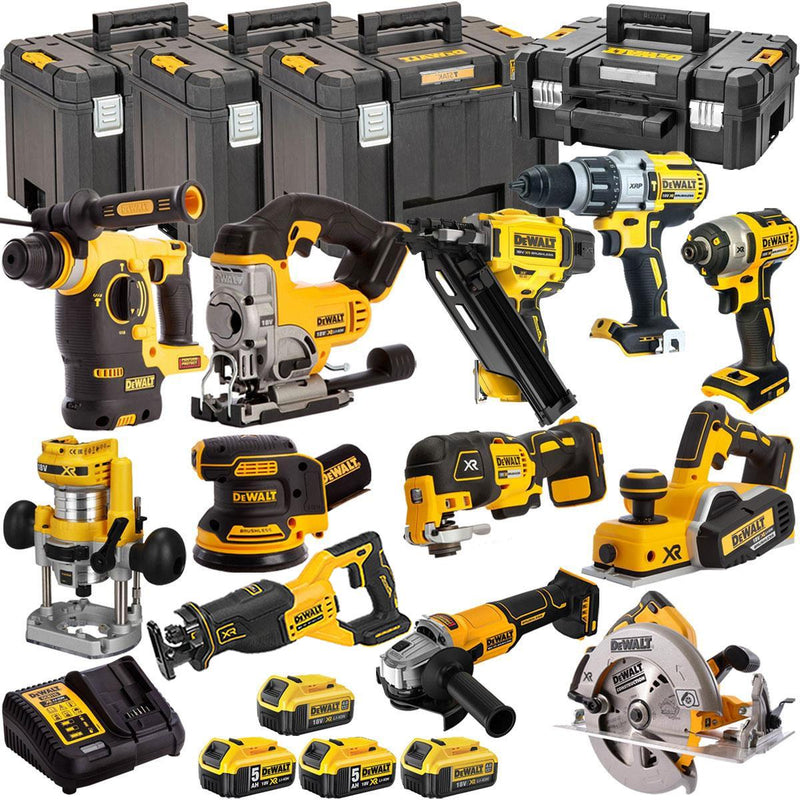 18V 12-Piece Cordless Power Tool Combo Kit with 4 Batteries and Charger T4TKIT-1331