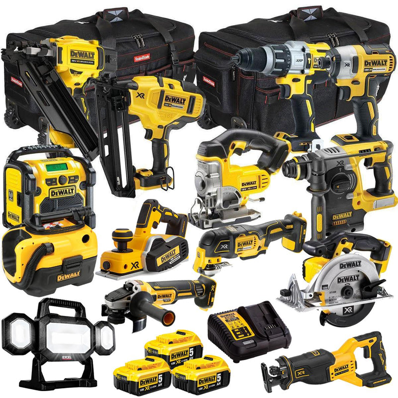 Makita 18V LXT 14-Piece Cordless Power Tool Combo Kit with Three 5.0Ah Batteries and Charger