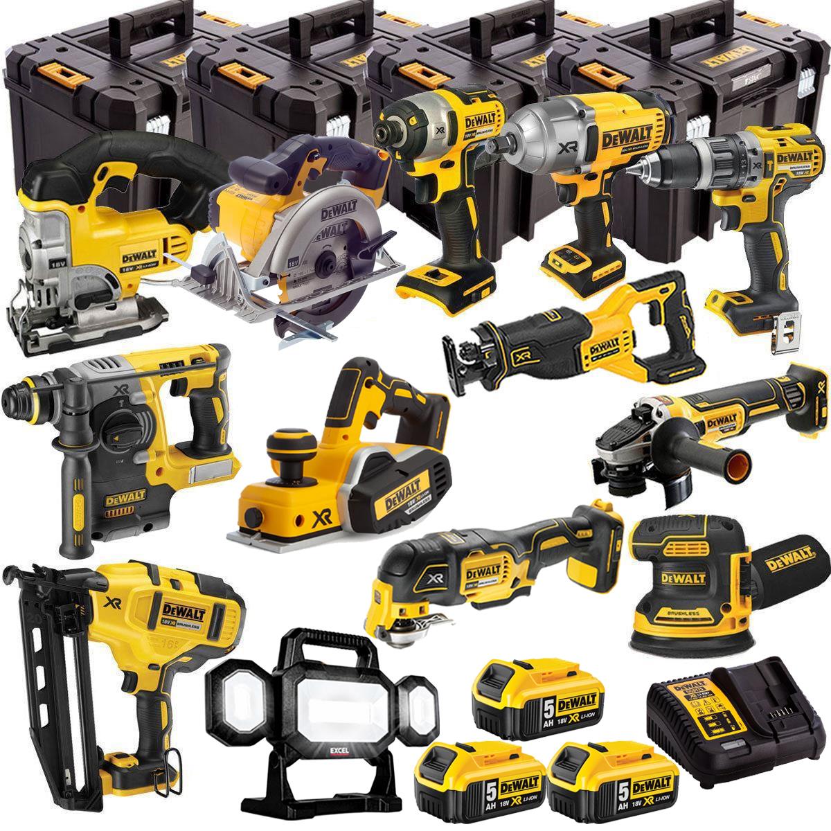 DEWALT 18V 13-Piece Power Tool Combo Kit with 3 x 5.0Ah Batteries (T4TKIT-4823)