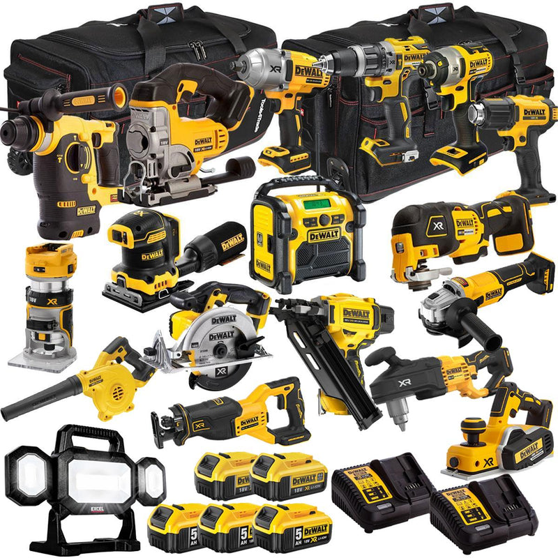 Makita 18V 18 Piece Power Tool Combo Kit with 5 x Batteries & Charger T4TKIT-1311