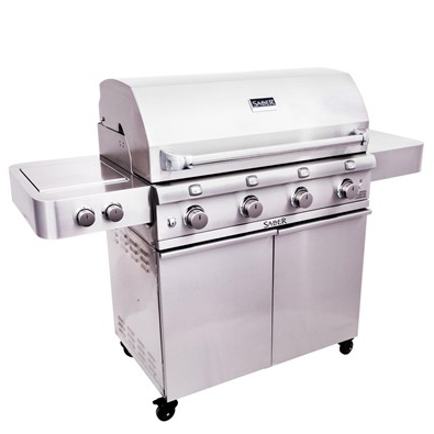 Saber Premium 4-Burner Stainless Steel Outdoor Gas Grill